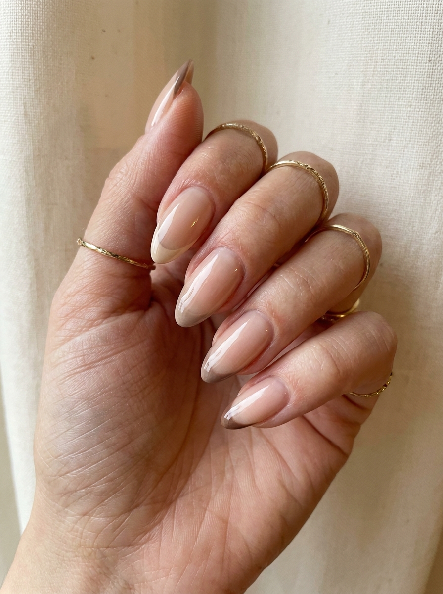 Greige Fall Nails als schlichte neutrale Herbstmaniküre 2026